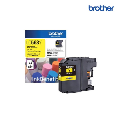 ตลับหมึกอิงค์เจ็ท Brother Original Ink Cartridge LC-563 Yellow, LC563